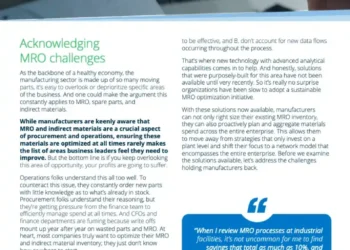 How to Reduce MRO Costs