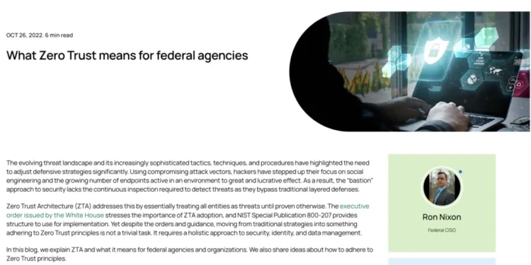 What Zero Trust Means for Federal Agencies