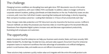 Improve business efficiency with a secure, unified, and intelligent document solution