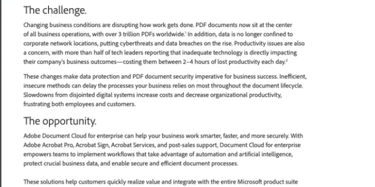 Improve business efficiency with a secure, unified, and intelligent document solution