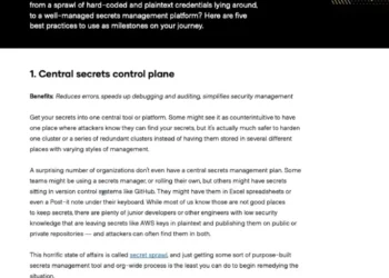 5 Best Practices for Secrets Management