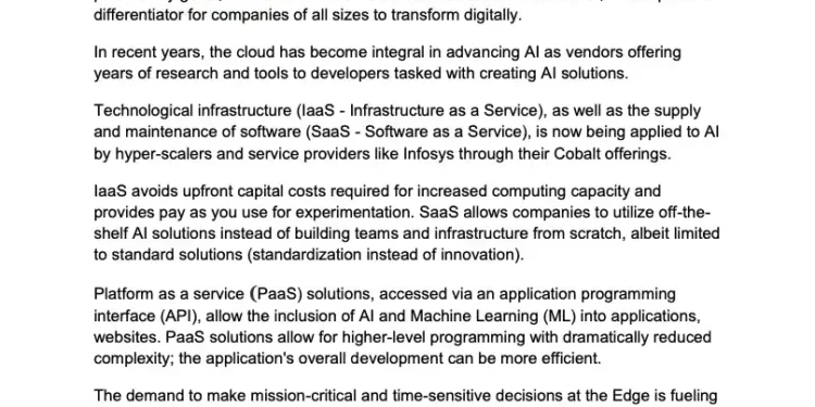 AI IS MORE THAN A BUZZWORD AND BEING DEPLOYED NOW ON SHIPS AND GOLF CARTS