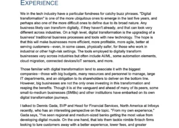 Cloud-first, resilient, and ready to serve