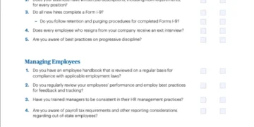 Two-Minute HR Compliance Checklist