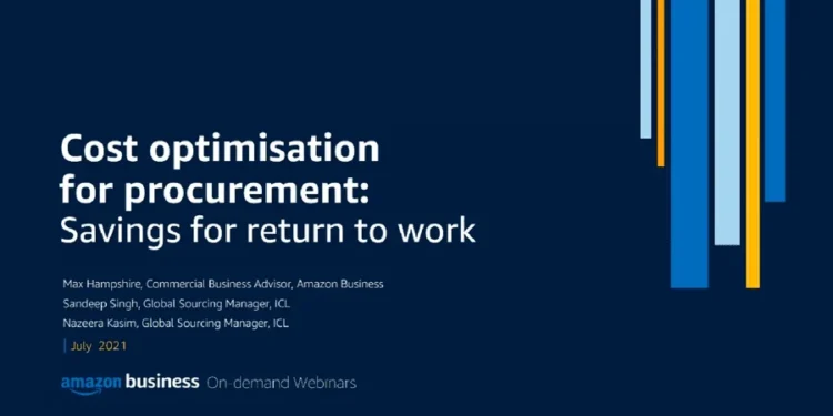 Cost optimisation for procurement: Savings for return to work