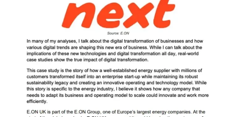 A story of successful digital transformation