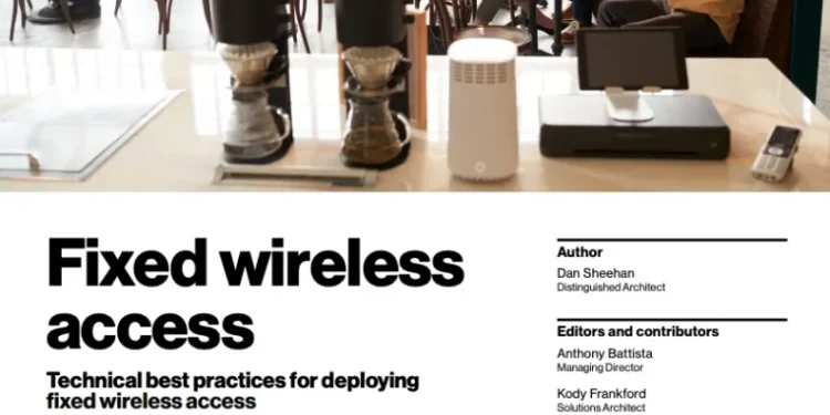 White Paper: Technical best practices for deploying fixed wireless access