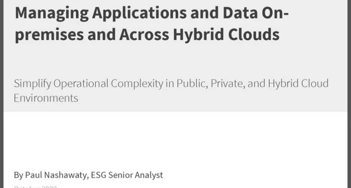 Managing Applications and Data On-premises and Across Hybrid Clouds