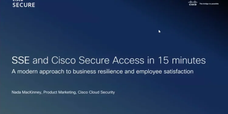 Security Service Edge (SSE) from Cisco in 15 minutes