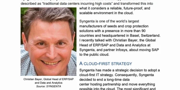 Scaling to the cloud with a reliable SAP ERP