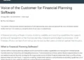 Gartner Voice of the Customer: Financial Planning Software