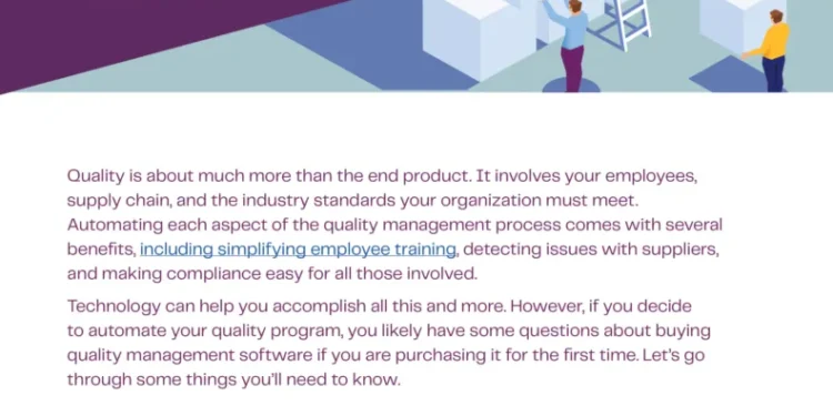 The First-Time Buyer’s Guide to Quality Management Software