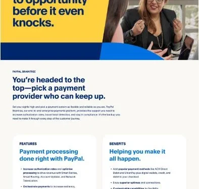 Payment processing done right: Open the door to opportunity before it even knocks.