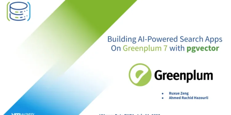 Building Al-Powered Search Applications on VMware Greenplum Data Warehouse with pgvector