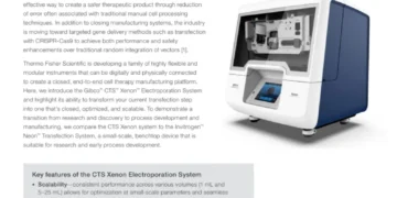 Flexible and scalable nonviral delivery for cGMP cell therapy processing