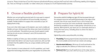 4 key considerations for implementing AI technology