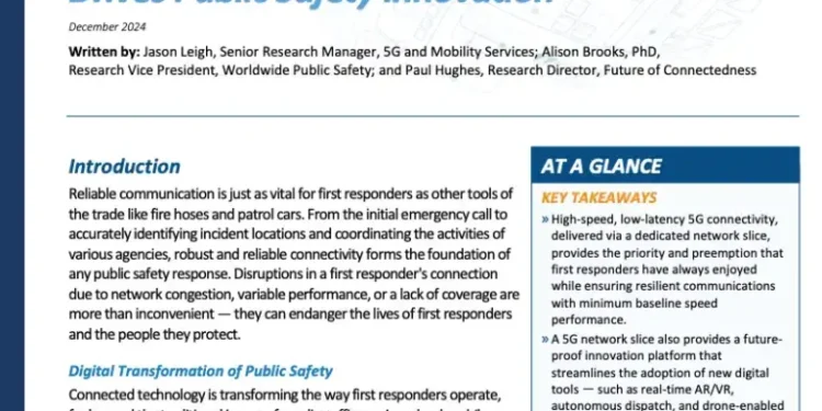 5G Network Slicing Delivers Mission Critical Communications for First Responders and Drives Public Safety Innovation