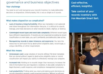 Take control of your records inventory and achieve your IG and business objectives