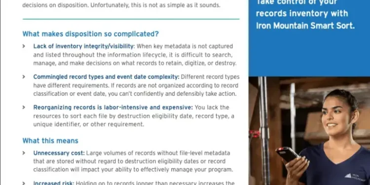 Take control of your records inventory and achieve your IG and business objectives