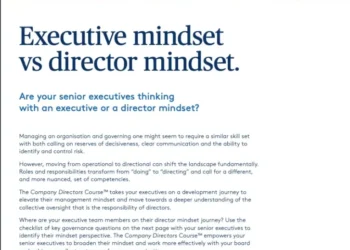Executive mindset vs director mindset.