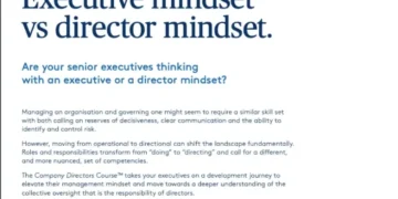 Executive mindset vs director mindset.