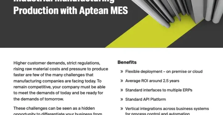 Get the most out of your Industrial Manufacturing production