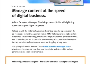 Manage content at the speed of digital business