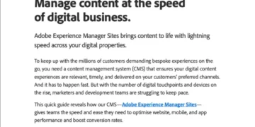 Manage content at the speed of digital business