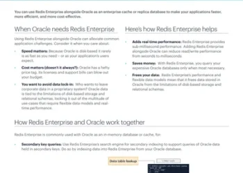 Quick Guide: Redis Enterprise and Oracle