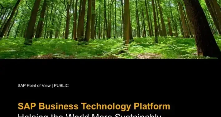 SAP BTP – Helping the World More Sustainably