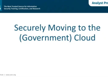 SANS Webinar: Securely Moving to the (Government) Cloud