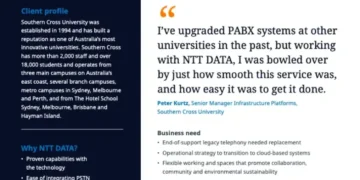Southern Cross University Achieves Cost, Flexibility and Sustainability Goals with Migration to MS Teams Telephony