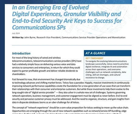 Granular Visibility and End-to-End Security Are Keys to Success for Communications SPs