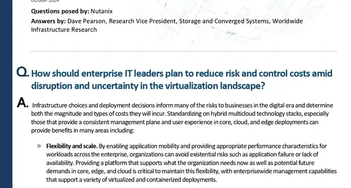 Infrastructure Platform Choices Can Help Combat Virtualization Uncertainty
