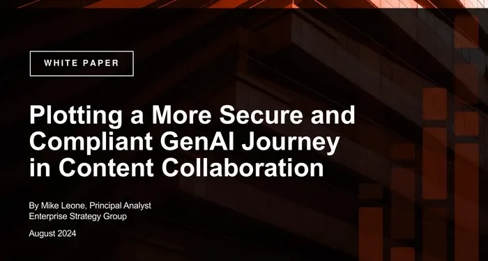 Plotting a More Secure and Compliant GenAI Journey in Content Collaboration