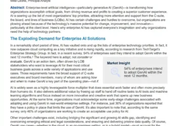 The Rapid Rise of Enterprise AI and what it means to you