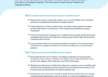 The Ultimate Asset Tracking Checklist for Construction