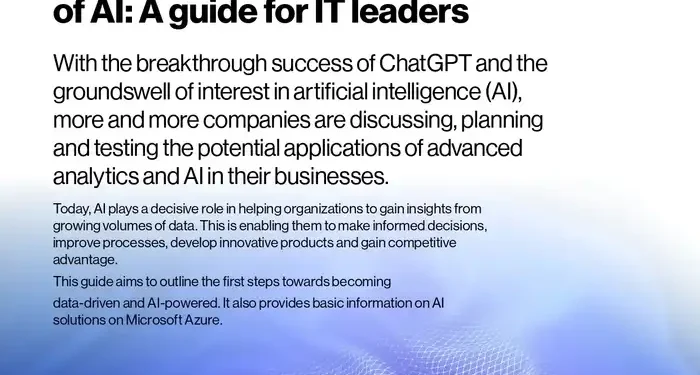 Cloud and data maturity in the era of AI: A guide for IT leaders