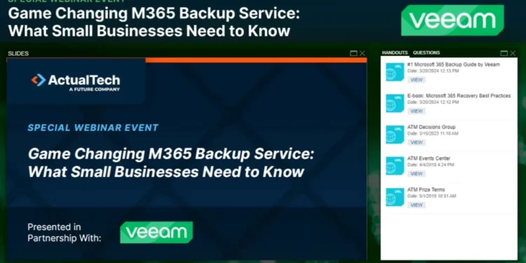 Game Changing M365 Backup Service: What Small Business Need to Know